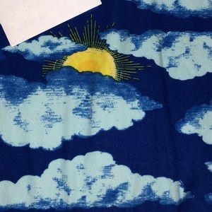 TC Lularoe Leggings Sun and Clouds